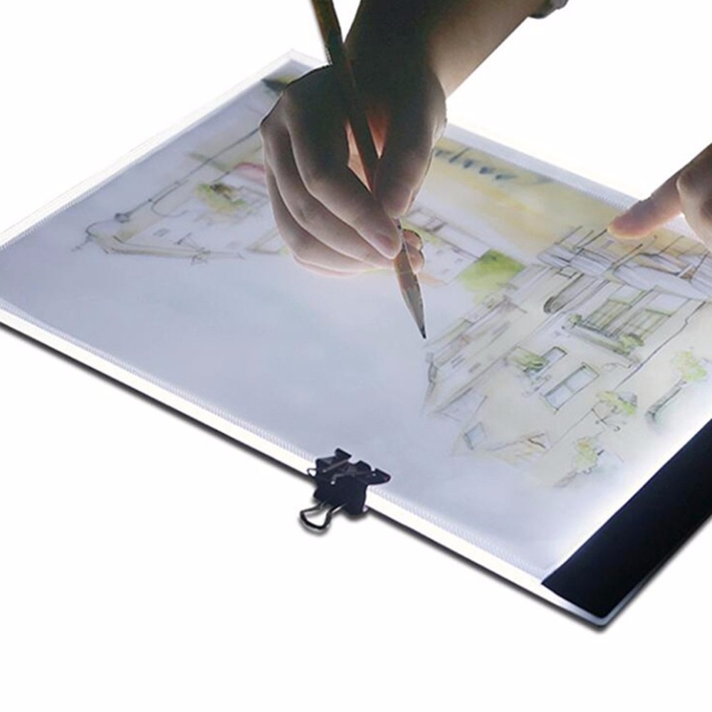 Led Light Box Tekentafel Kunstenaar Dunne Art Stencil Board Tracing Plat Led Tekentafel Usb Powered A4 Kopie Station