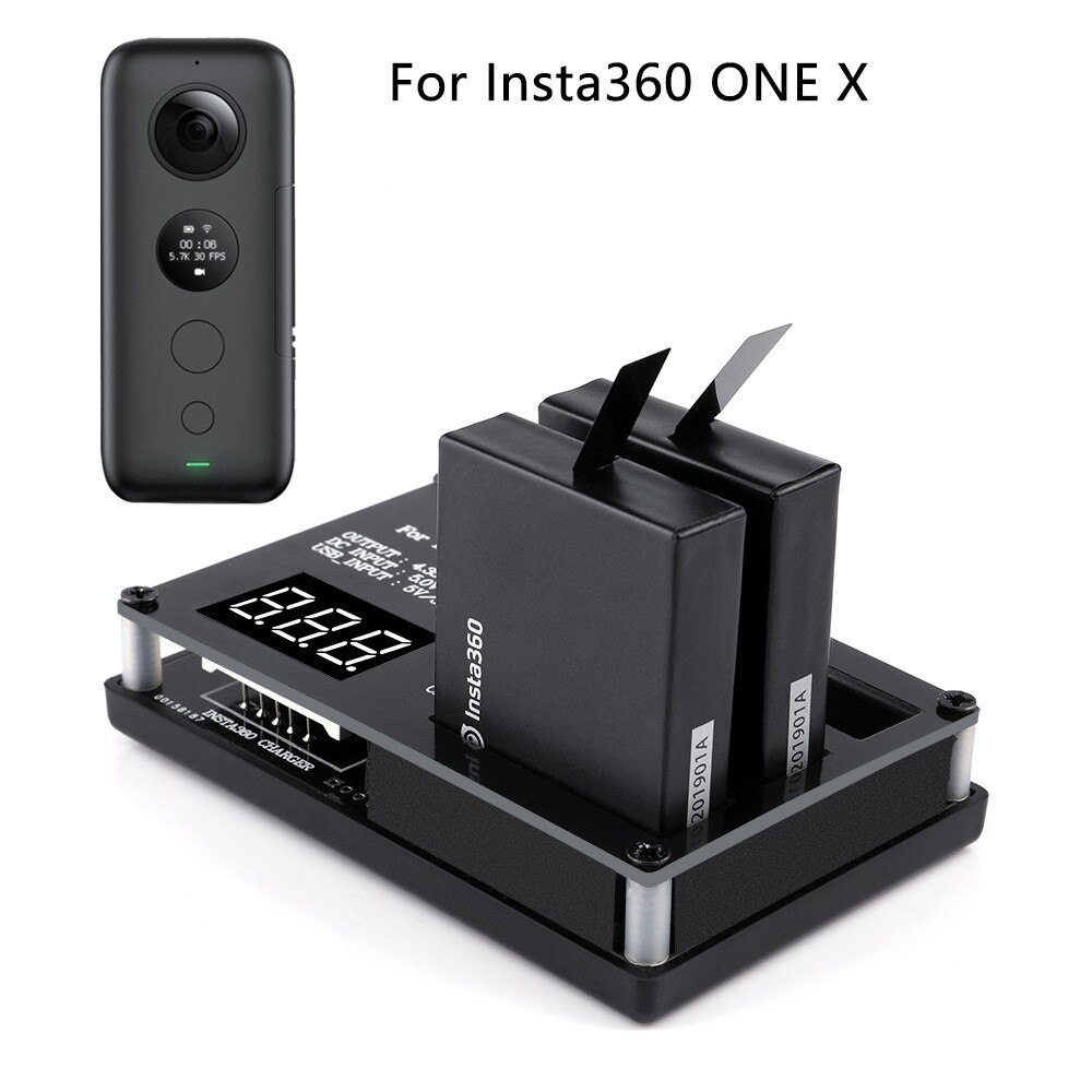 3 in 1 Micro USB Batterij Oplader voor Insta360 EEN X Panoramische Camera 60 minuten Snel Opladen voor Powerbank Batterij oplaadbare