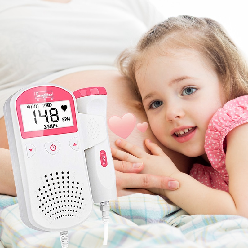Foetale Doppler 2.5M Prenatale Baby Hartslag Detector Huishoudelijke Sonar Doppler Stethoscoop Zwangere Vrouwen Doppler Foetale Monitor