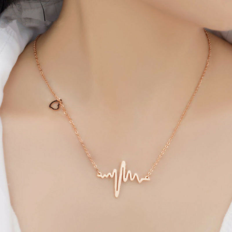 Grey's Anatomy inspired heartbeat necklaces Love Heart Necklace