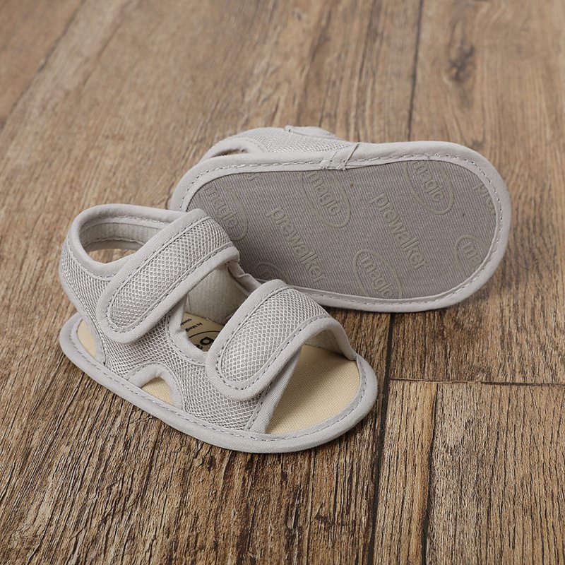 Sandales d'été antidérapantes respirantes pour bébés garçons et filles de 0 à 18 mois, chaussures à semelles souples creuses