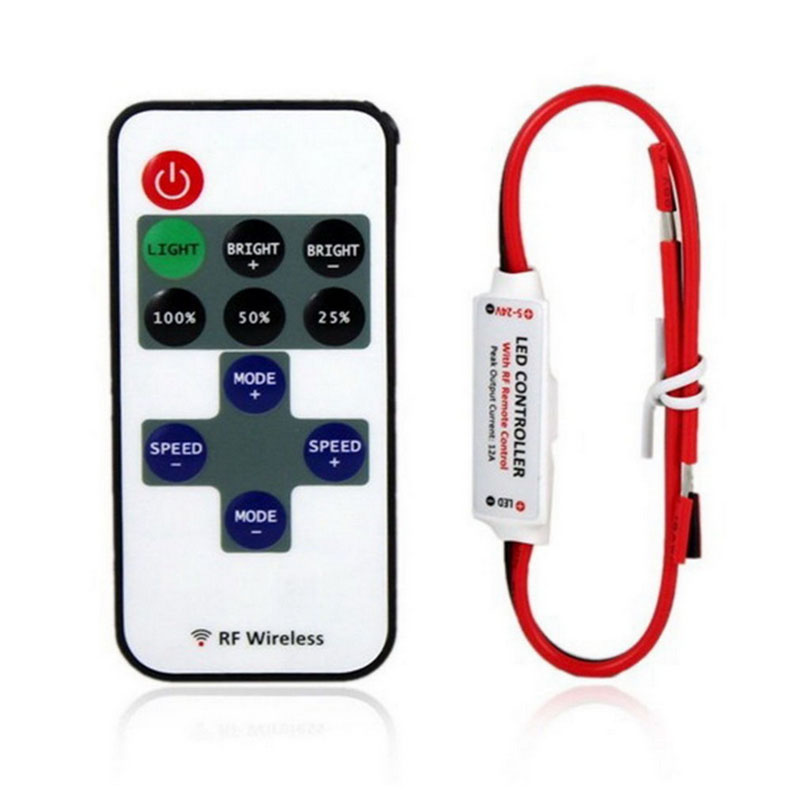 12 V RF Wireless Remote Switch Controller Dimmer voor Mini LED Strip Licht Nieuwkomers