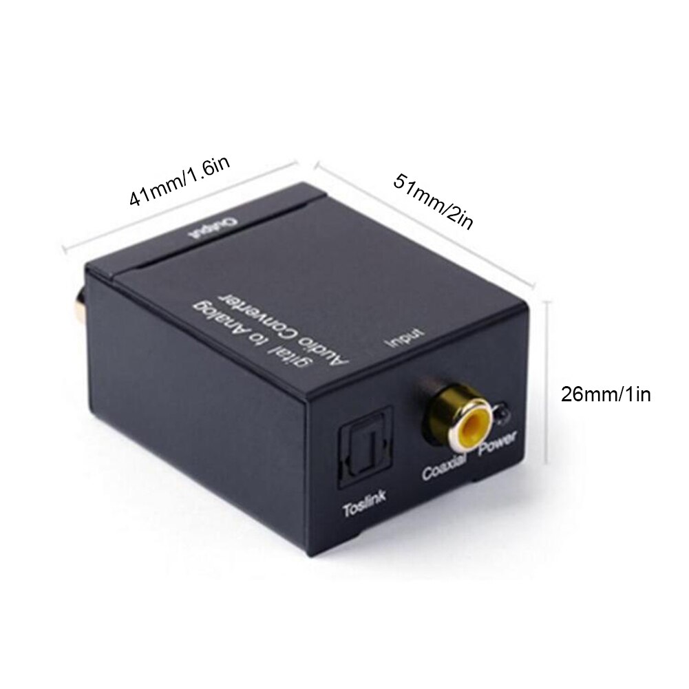 Digitale Audio Analoog Converter Ondersteuning Bluetooth Optical Fiber Toslink Signaal Naar Rca R/L Elektronische Audio Decoder Versterker