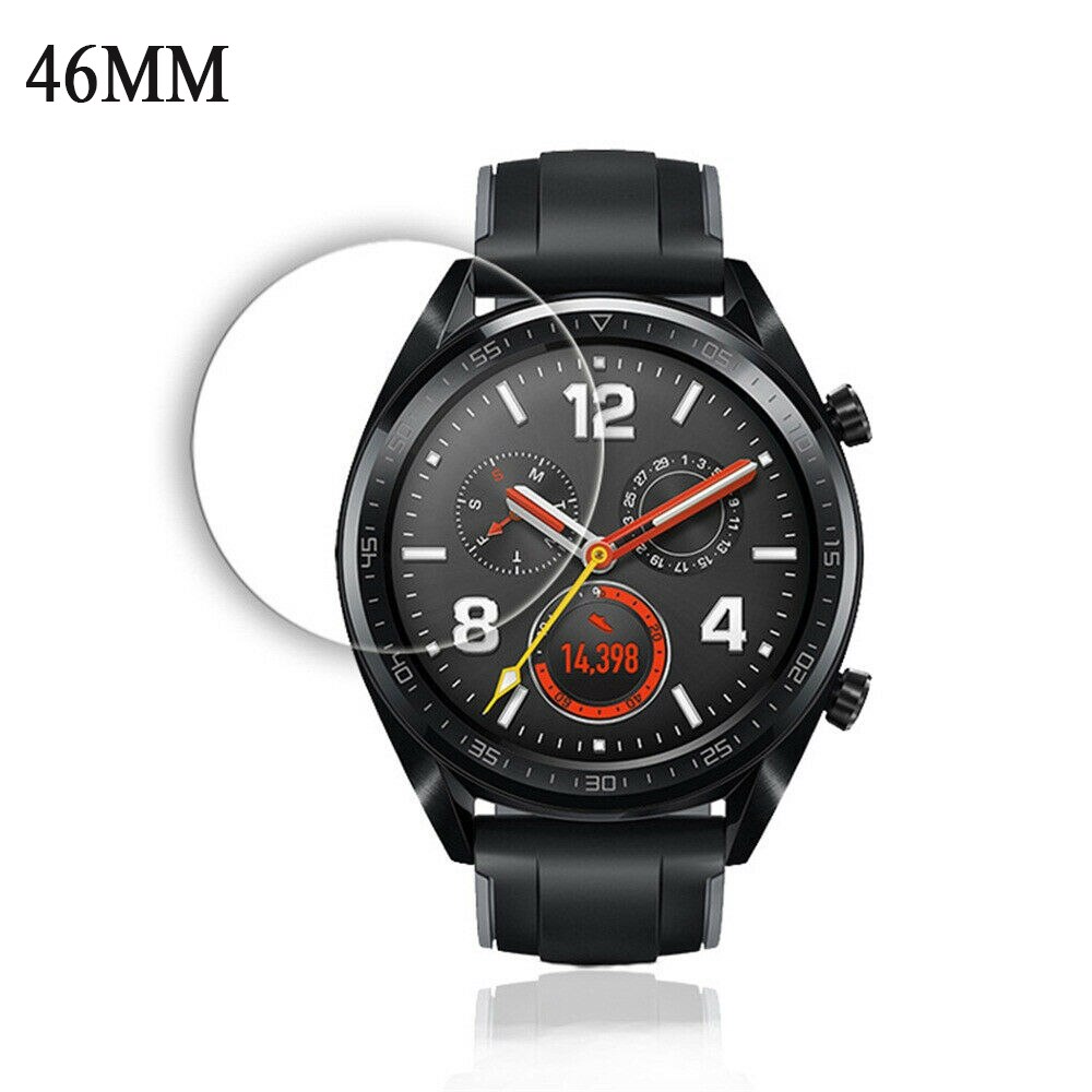 1 Pcs 46MM/42MM Smart Watch Tempered Glass For Huawei GT GT2 Watch HD Tempered Glass Screen Protector Film: 46MM