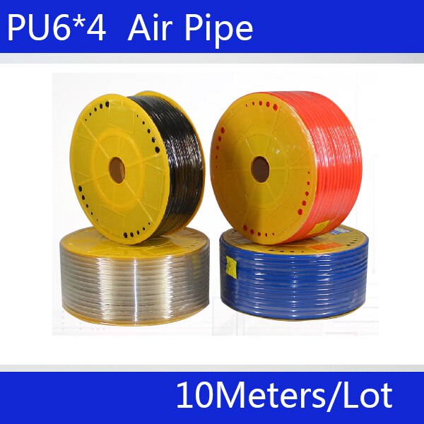 PU6 * 4 PU Slang 10 M/Roll Buis compressor slang pneumatische OD 6mm ID 4mm slang voor compressor pneumatische buis