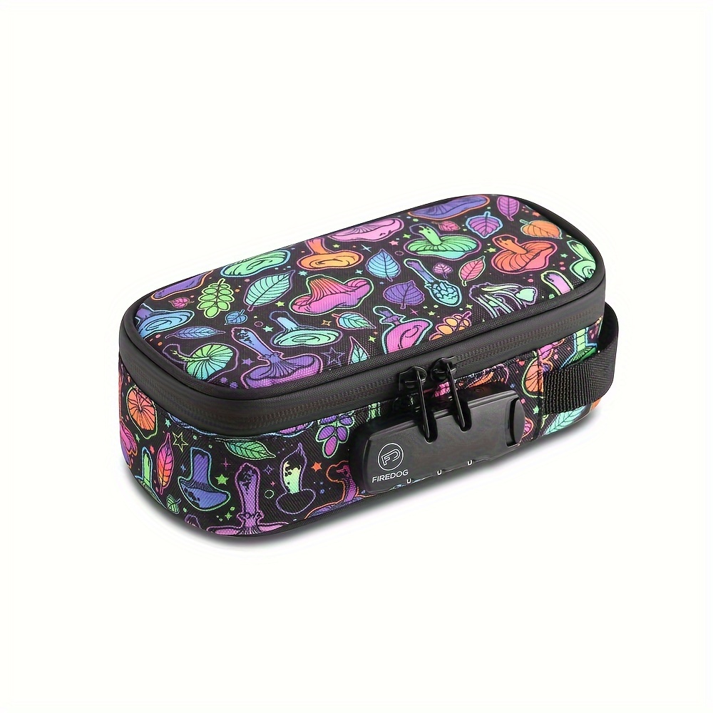 FIREDOG Saco de armazenamento à prova de odor à prova de odor Recipiente de armazenamento à prova de odor com trava de combinação: Marrom