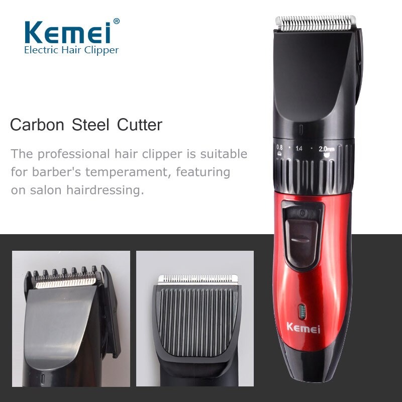 Profession Rechargeable Hair Clipper For Men Waterproof Wireless Low Noise Electric Shaver Beard Nose Ear Shaver Hair Trimmers: KM-730