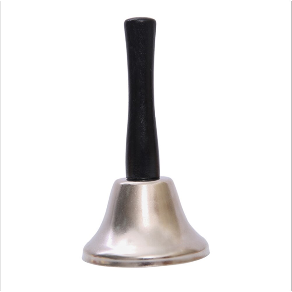 Metalen Kerst Hand Bell Hand Held Call Klokken Kerstman Thee Jingle Bells Party Vier Rammelaar Gereedschap Decoratie Benodigdheden: 2