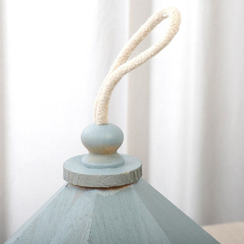 Wiszący drewniany karmnik dla ptaków sześciokątny dach ogród drzewo patio dekoracje dekoracje drewniane artykuły dla ptaków