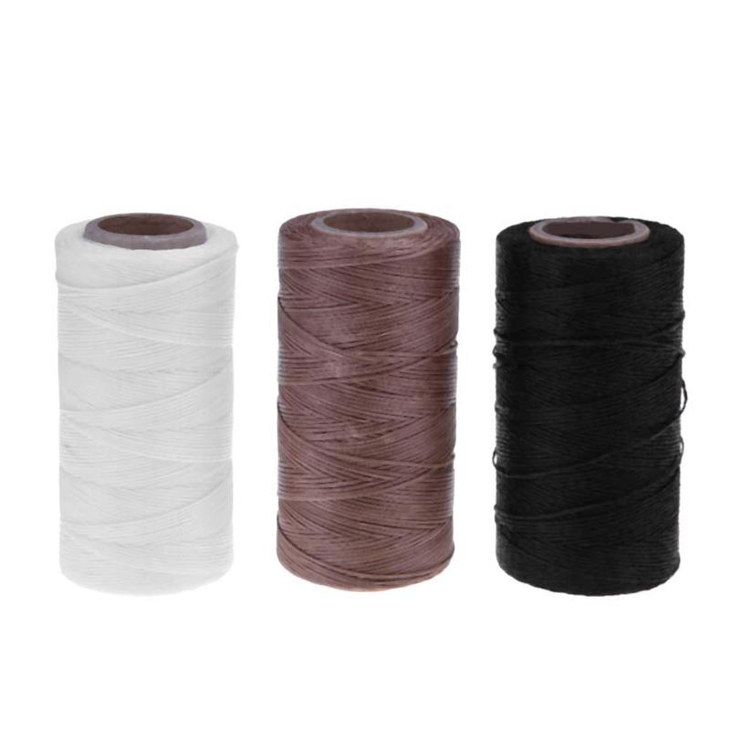 Hilos de coser encerados 150D/16, herramientas de costura para zapatos de reparación artesanal, hilo para coser cuero de nailon resistente y duradero plano