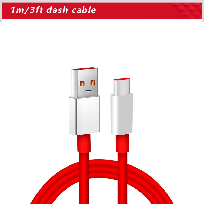 Voor Oneplus 8 Pro Warp Autolader Aluminium Super Snelle Opladen Autolader Voor Oneplus 7T/7/7 pro/6T/5T/5/3T Dash Charger: Only Cable