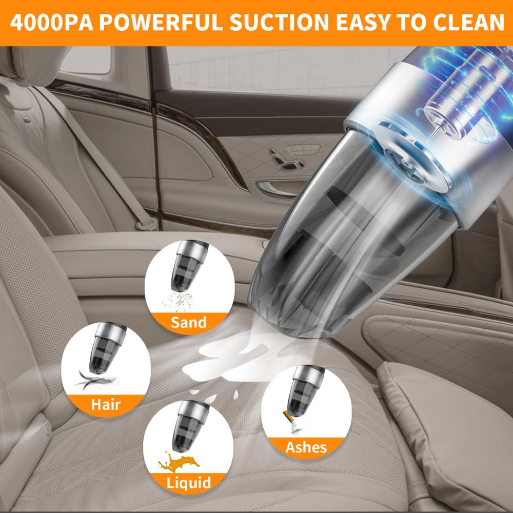 Mini Wireless Car Vacuum Cleaner Portable Mini Small Handheld Auto Interior Vaccum Cleaner Cordless Dust Car Aspirador Hoover