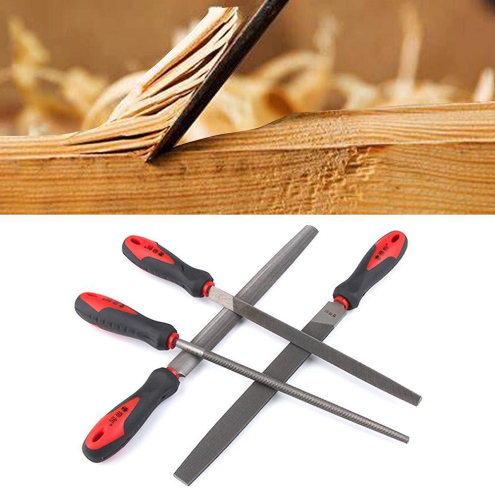 1PC Medium-Toothed Metal Files Set For Metalworking Rasp Flat Round Half-Round Woodworking Steel File Triangle Square I5E8