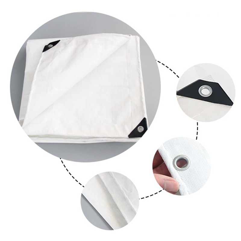 Poly Tarp Waterproof Tarpaulin Canopies Tent Reinforced Boat Car Cover Garden Supplies Shade Sails