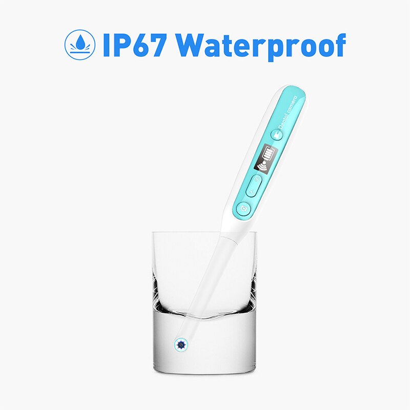 HD Intraoral Endoscoop Met 8 Led verlichting WiFi Draadloze Tandheelkundige Camera Inspectie voor Tandarts Oral Real-time Video Tandheelkundige gereedschap