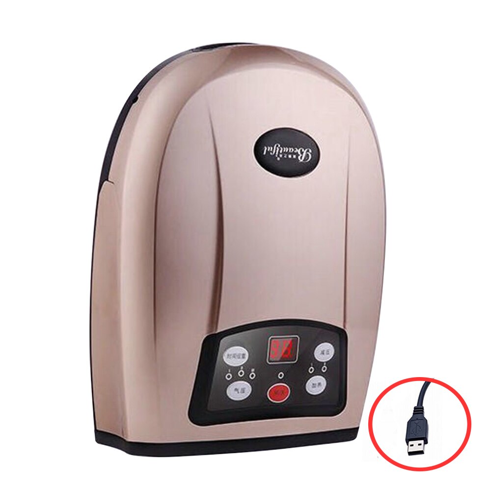 Hand Protector Massager Pressure Therapy Beauty Equipment Physiotherapy Finger Massage Hand Care Relax Tools Finger Spa: gold USB