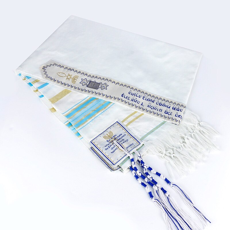 5 Colors Messianic Jewish Israel Tallit Prayer Shawl Scarfs with Talis Bag for Men Women 180*50cm