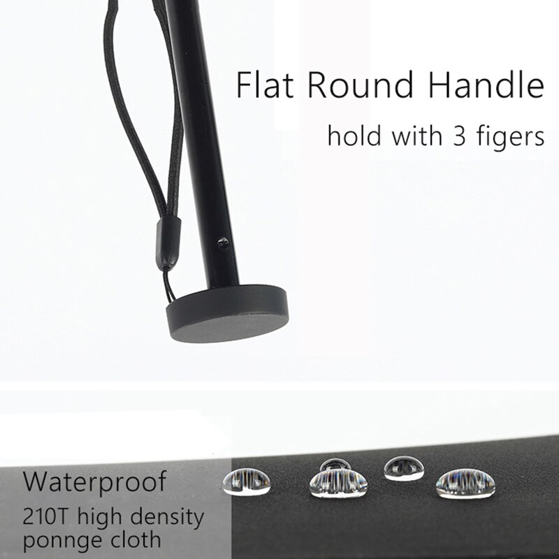 110g ultralichte kleine paraplu's voor heren, draagbaar, drie opvouwbare paraplu's, regenbestendig, dames, winddicht, zwarte paraplu