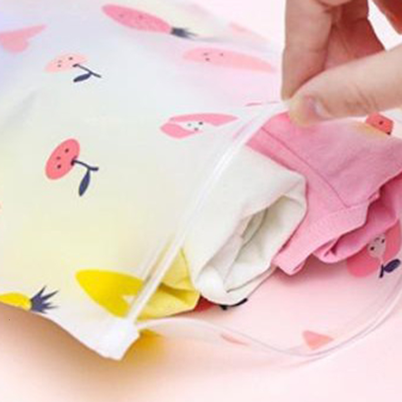 1PC Fruit Pattern Clear Plastic Storage Bag Ziplock Travel Bags Zip Lock Valve Slide Seal Packing Pouch For Cosmetic Clothing