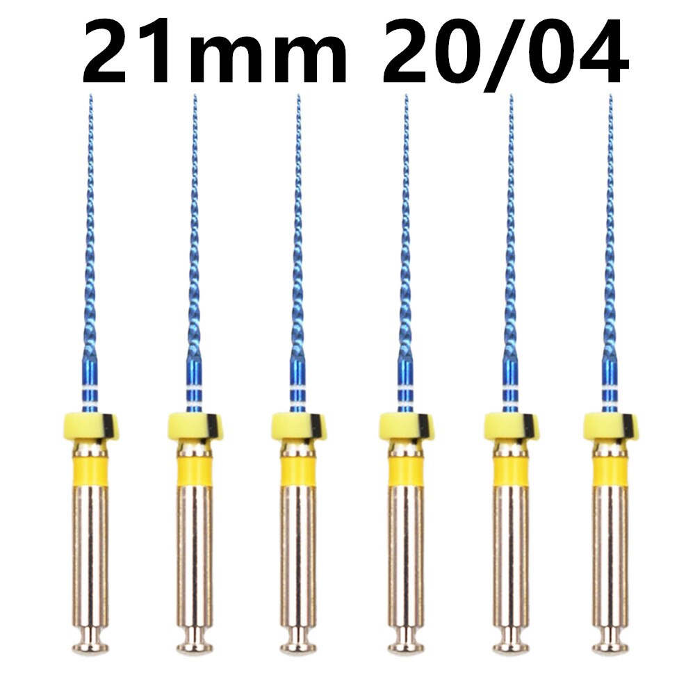 Zahnwurzelkanal Dateien 02 04 06 Kegel Nadeln Endodontie Dateien 25mm Nickel Titainium Zahnmedizin Instrument: 21mm 20 04
