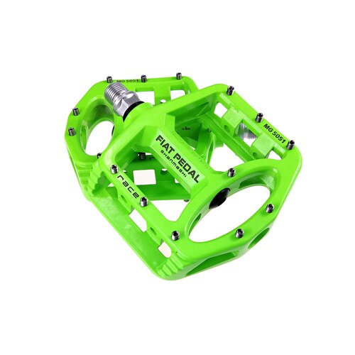 Pedales ultraligeros de aleación de magnesio para bicicleta de carretera, Pedal de rodamiento para ciclismo de montaña, Pie Grande, accesorios: green