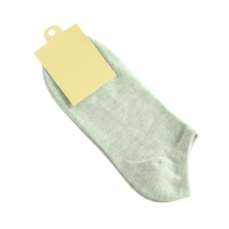 Damestrømper lavt skåret ankel afslappet tynde korte sokker ensfarvede sokker til sommer forår  h9: Grøn