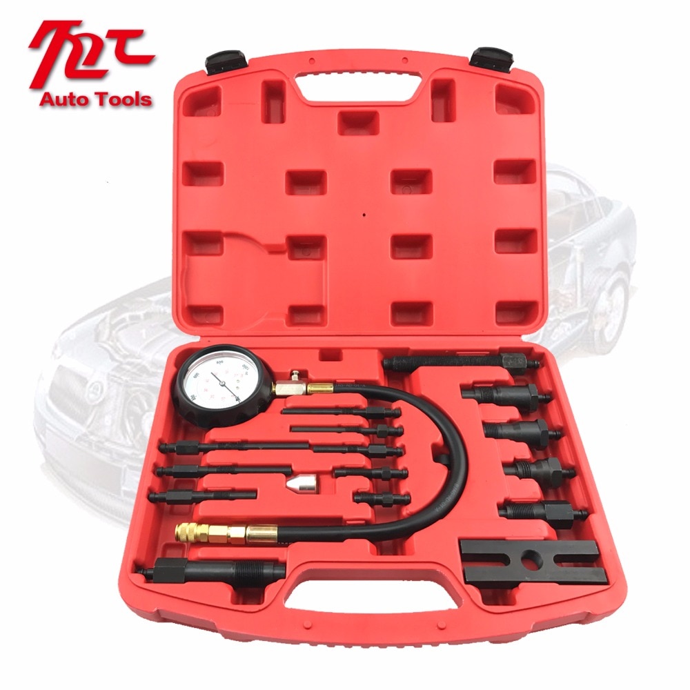Diesel Cylinder Pressure Gauge TU-15B Cylinder Pressure Detect Gauge Set Diesel Diagnostic Tool Set