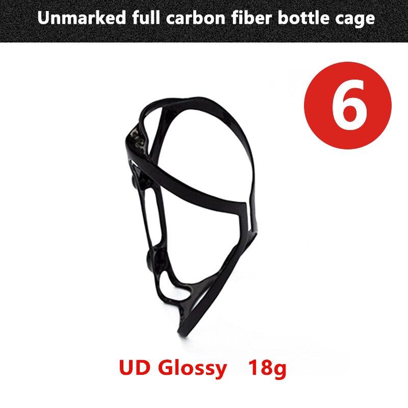 Platt Portaborraccia In Fibra Di Carbonio, Leggera, Per Bici Da Strada E Mountain Bike, Gloss 1PCS - Foto 3