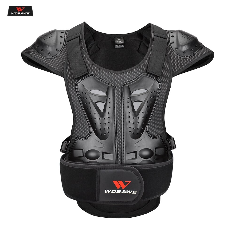 WOSAWE Motorcycle High Visibility Reflective Vest Chest Protector Moto Motocross Riding Off-RoadSnowboarding Safety Body Armor: Armor Vest / M