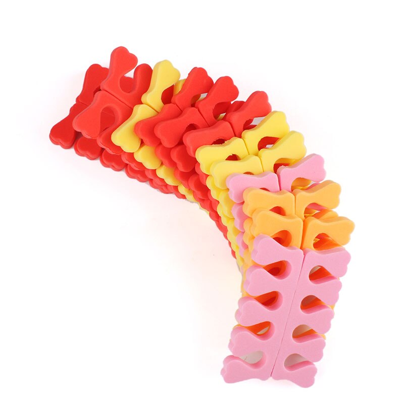 100Pcs Soft Foam Sponge Toe Separators Popular Finger Separator Dividers Nail Art Manicure Pedicure Nail Gel Tools #3374