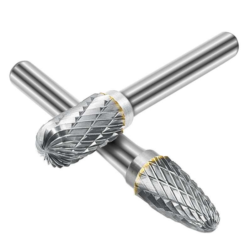 Jeu de forets en carbure de 6mm à 12mm, 8 pièces, pour gravure, coupe rotative 1/4 &quot;, lime