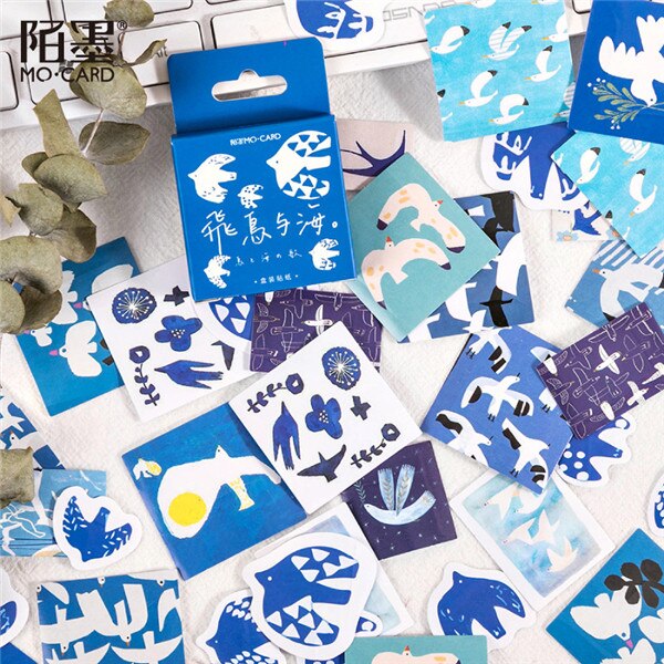 Pegatinas de copos de nieve de invierno Kawaii, adhesivos para portátil, pegatinas decorativas de paisaje para planificador diario, colección de recortes: 297