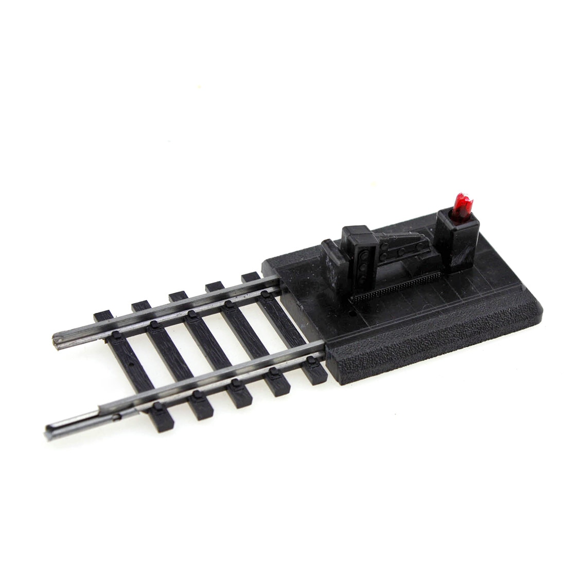 2Pcs HO Scale Sand Table Train Model Scene Decor Roadblocks With Light Model Accessories