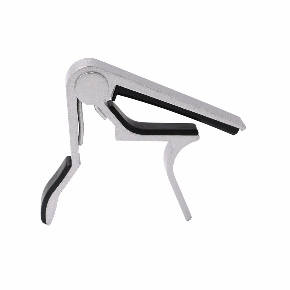 Gitaar Capo Quick Change Clamp Key Akoestische Klassieke Gitaar Capo Voor Tone Aanpassen Aluminium Legering Metal: Silver