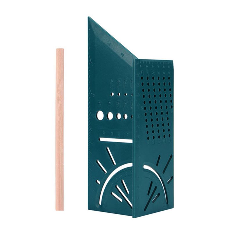 Multifunctional Angle Ruler 45 90 Degree Plastic Accurate Woodworking Square Angle Ruler Marking Gauge Carpenter Tool