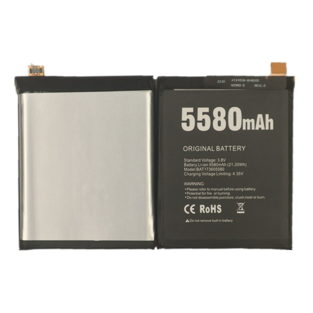 Batterie de remplacement pour Doogee S60, Rechargeable, 5580mAh testée, outils de réparation
