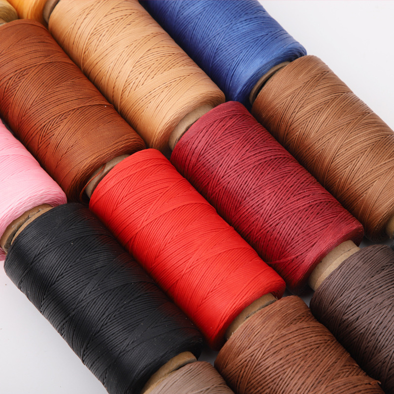 4 Kleur/Set 0.8Mm Dikte Gewaxt Draad Voor Leer Craft Diy Waxkoord Hand Stiksels Draad Platte Gewaxte 40 Kleur Naaien Lijn