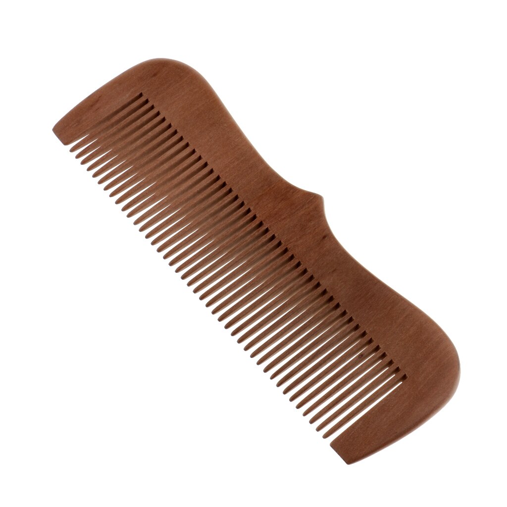Handcraft Peach Wood Comb Non-Static and Eco-friendly for Scalp Massage Hair Health -6" Fine Toothed
