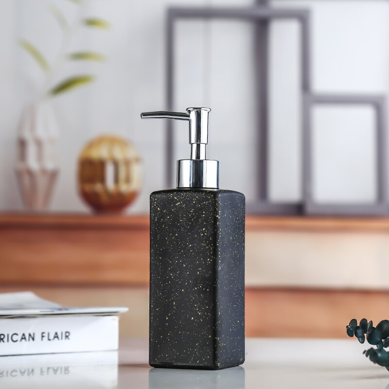 Álcool em gel para sabonete das mãos, recipiente de armazenamento para sabonete líquido, shampoo e loção, 1 peça: Preto
