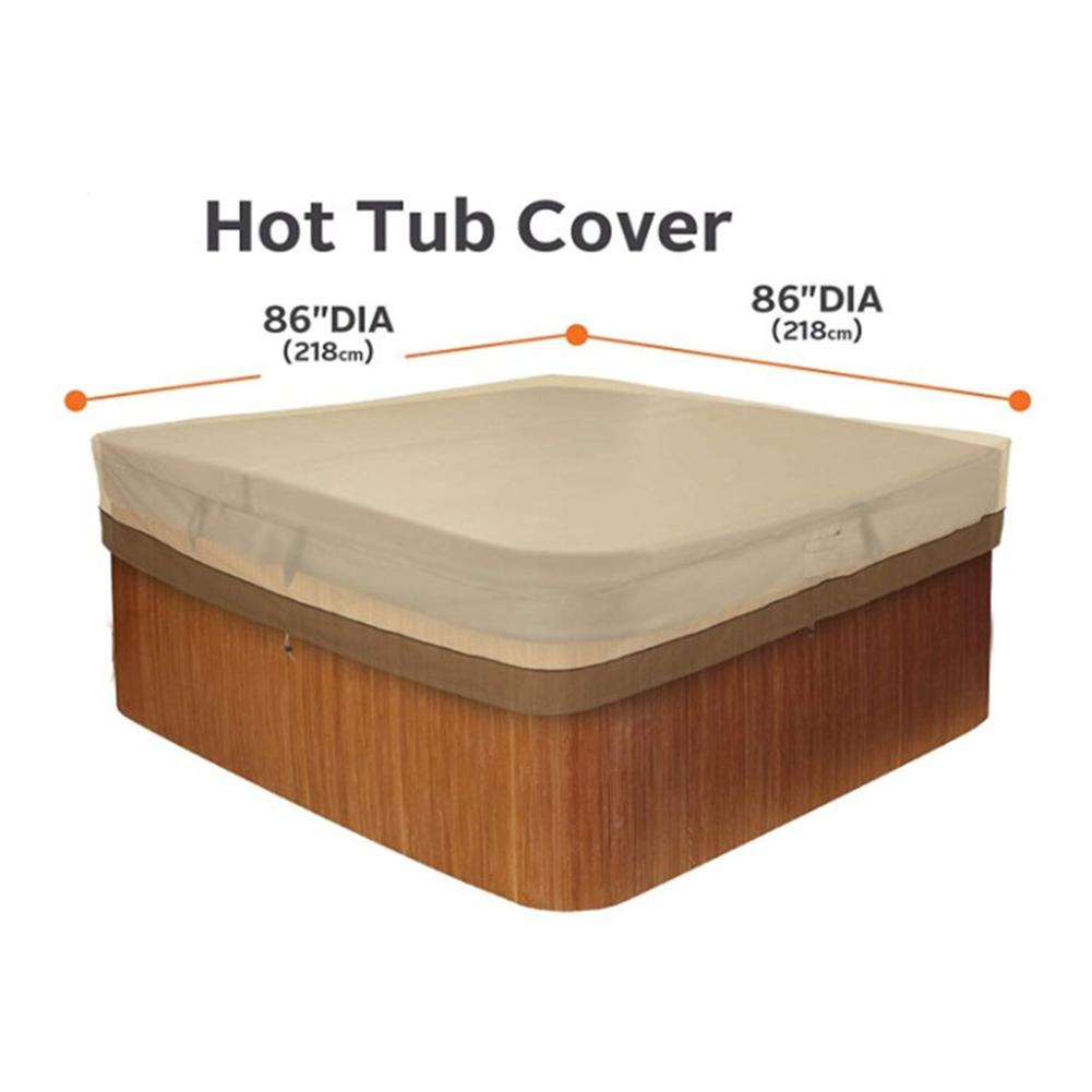 Binnenplaats SPA Bad Zwembad Stofkap Vierkante Tub Cover Waterdichte Luifel Dagelijks Cover Universal Voor Seizoenen