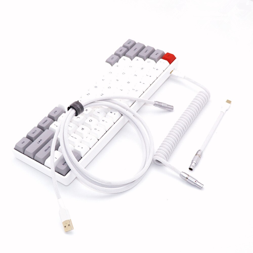 Lemo Ring OB 0B 1B YC8 aviateur 4 broches prise FGG PHG pour clavier USB enroulé Type C Micro câble Audio push-pull autobloquant