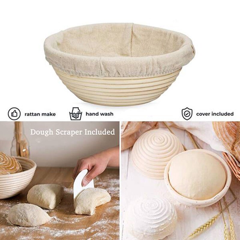 Hevekurv - bakebolle for bakere hevekurver for surdeigsbrød verktøy startkrukke heveboks