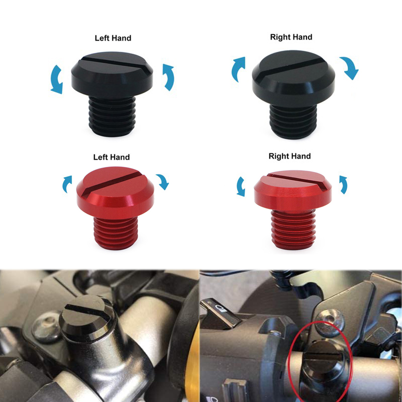 Parafusos universais para espelho de motocicleta, 2 peças, m10, para cb 300f surron aprilia rs 660 yamaha xt 600 benelli trk 502 z900