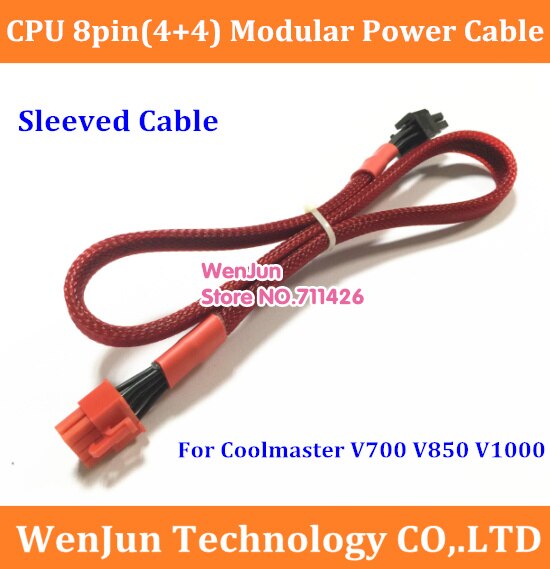 Mouwen Kabel CPU Modulaire 8Pin om 8 (4 + 4) -Pin Moederbord Voeding Kabel voor Coolermaster V850 V700 V1000