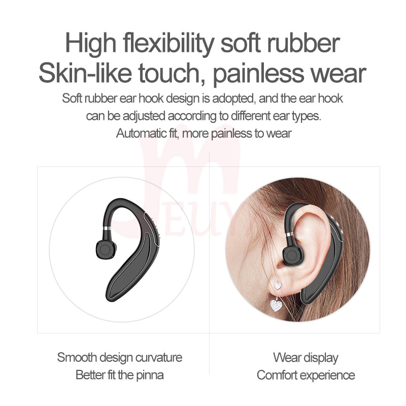 MEUYAG Empresa de redução de ruído fone de ouvido sem fio Bluetooth 5.0 fones de ouvido Estéreo com micphone handsfree telefone para telefone inteligente