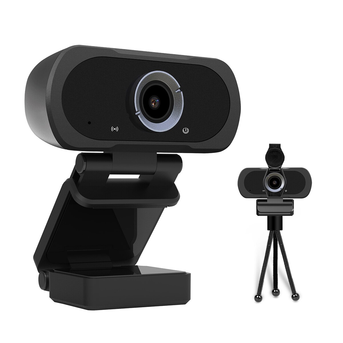 VizoLink – Webcam N23, résolution 1920x1080 px, 200W Pixels, caméra Full Hd grand Angle 110 °, avec Microphone et trépied, pour vidéoconférence