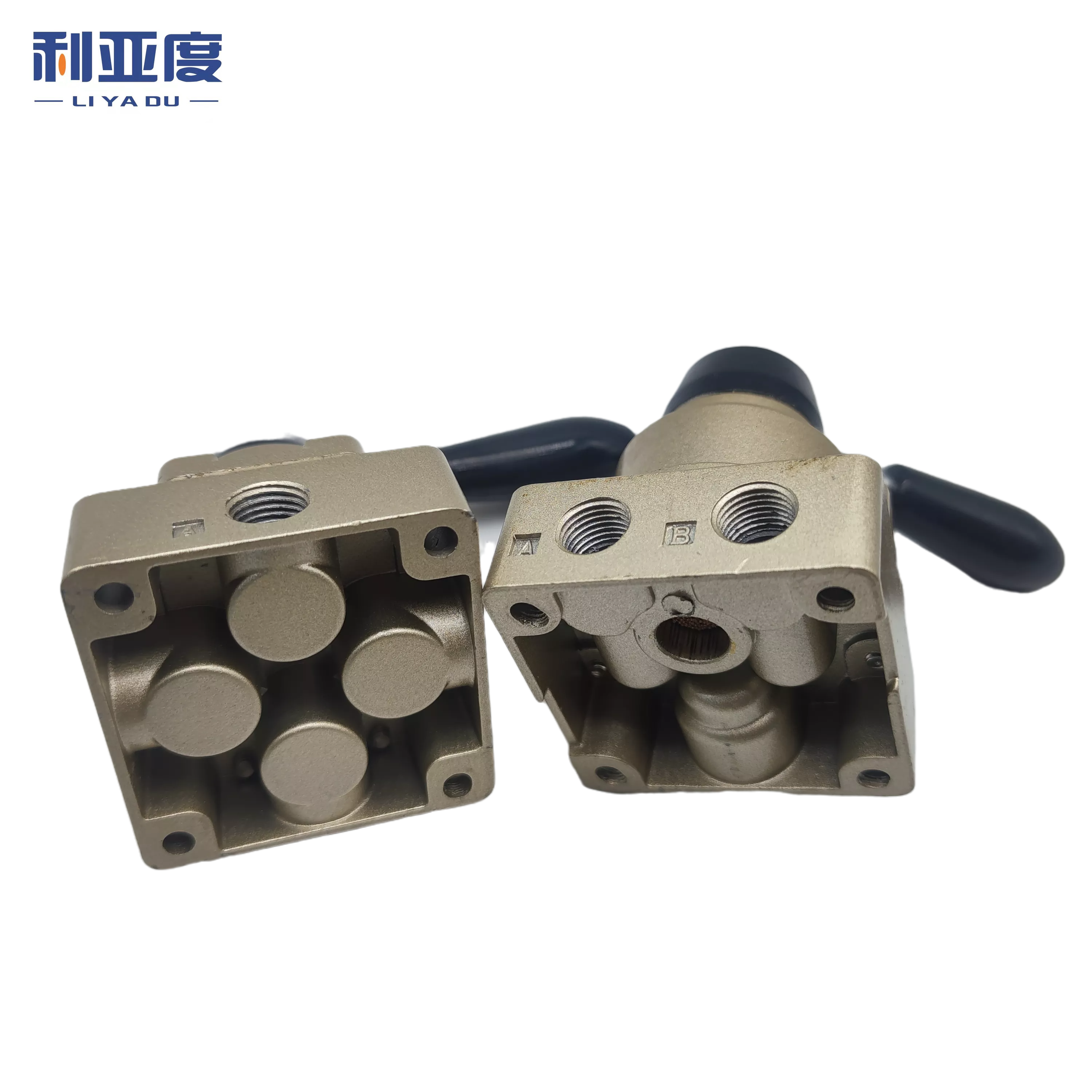 4 way 3 position manual valve Pneumatic Hand Operated Manual Operated Air Switch HV-02 03 04 HV-200B/D HV200-02 300-03 400-04