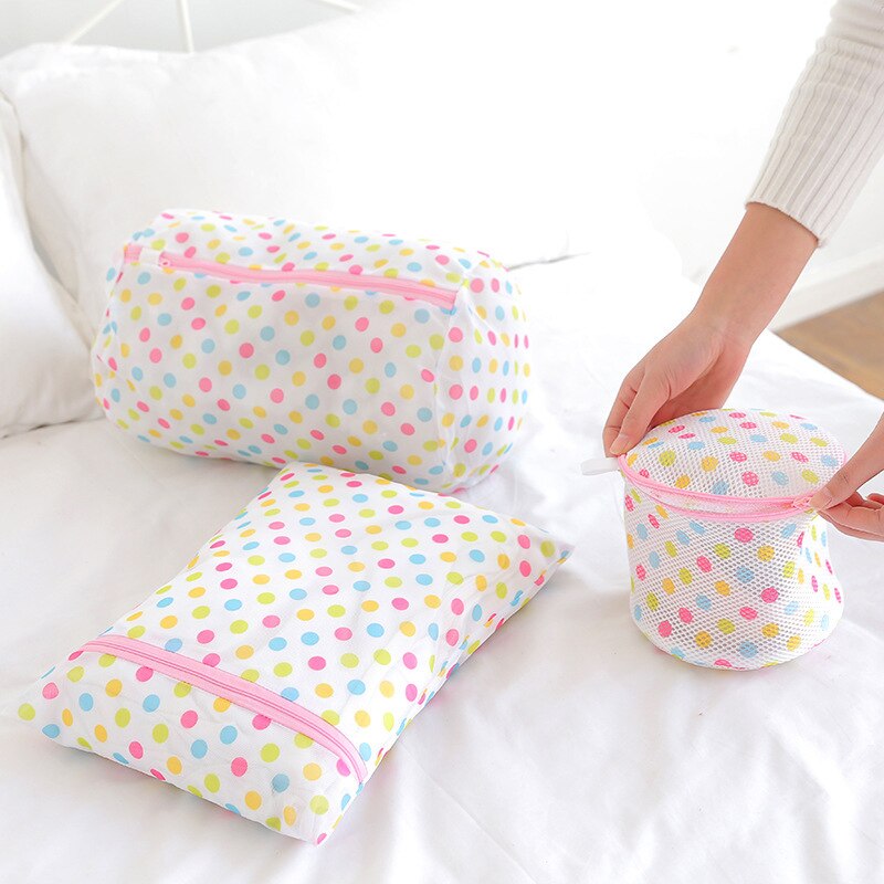 Mesh Laundry Bag Nylon Laundry Wash Bags Coarse Net Laundry Basket Laundry Bags for Washing Machines Mesh Bra Bag