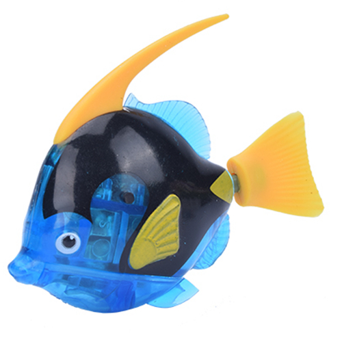 MPK Vibrierende Katze Spielzeug Batterie-angetrieben Fisch, Katze Spielen Spielzeug Katze Fisch Clown Angelfish Viele Farben Erhältlich: Angelfish dunkel Blau