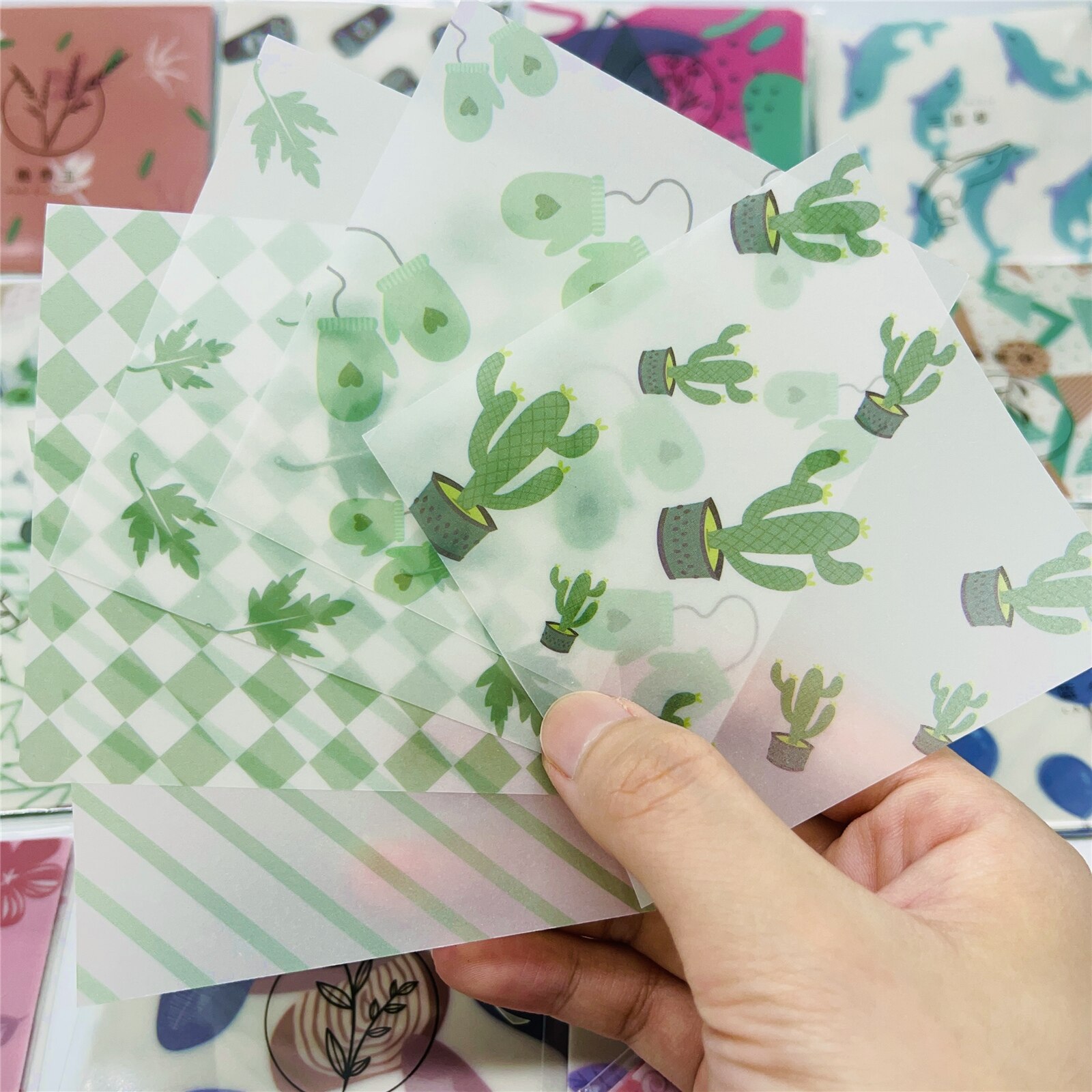 Sulfuric Acid Paper Translucent Memo Paper 30 Sheets/set Journal Scrapbooking Craft Paper Note Paper Decoration: 16